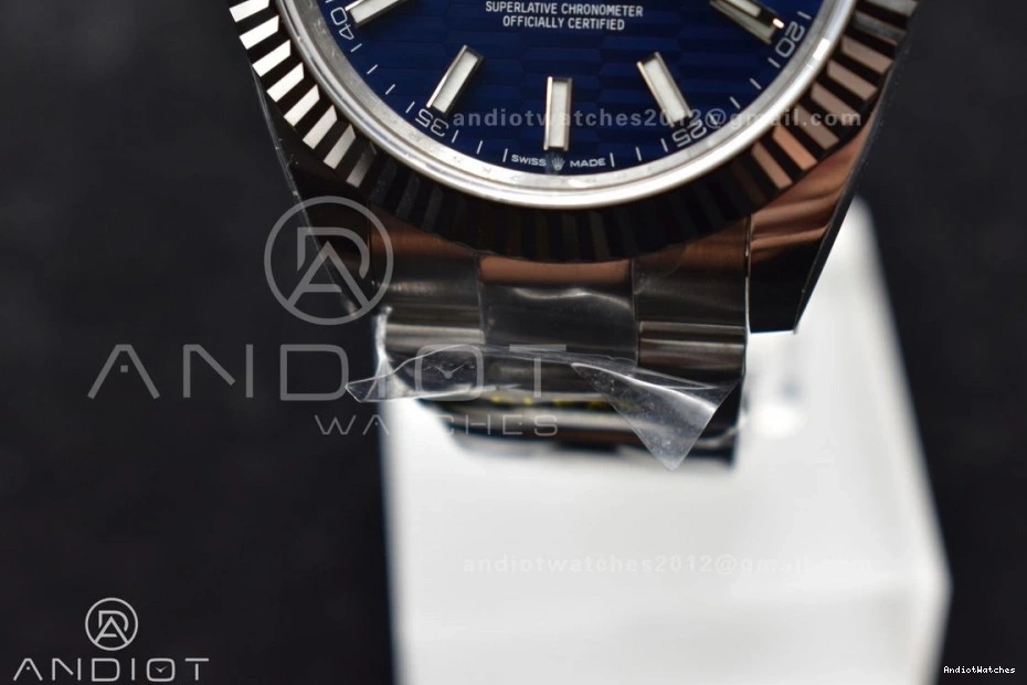 Textured Steel 904L 126334 DateJust 1:1 637 Blue On Edition VR Dial Best Clean TimelessDesign Bracelet 41 Oyster 0205